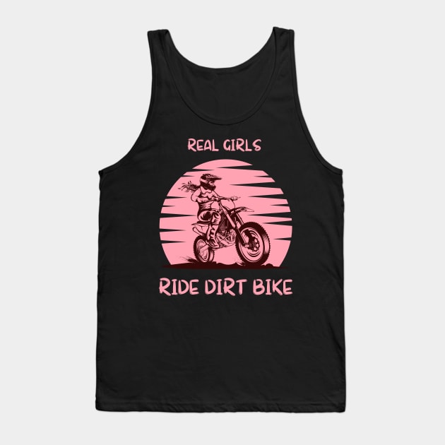 real girls ride dirt bike motocross lover Tank Top by debageur